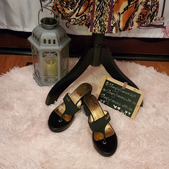 Coach Shoes - NWOT--COACH wedge sandals 5.5